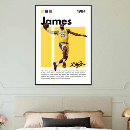 LeBron James King James Lakers NBA Basketball Legends Wall Art - Vibrantwalls