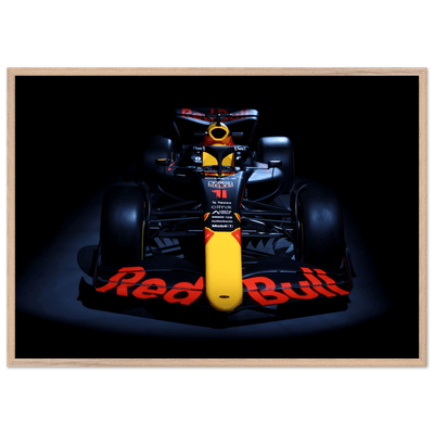 Red Bull Racing F1 Car Framed Poster – Premium Wooden Frame Art - Vibrantwalls