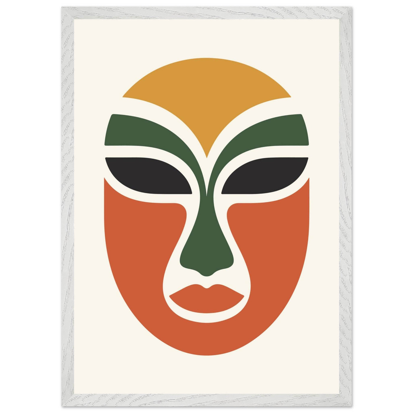 Abstract Tribal Mask - Vibrantwalls
