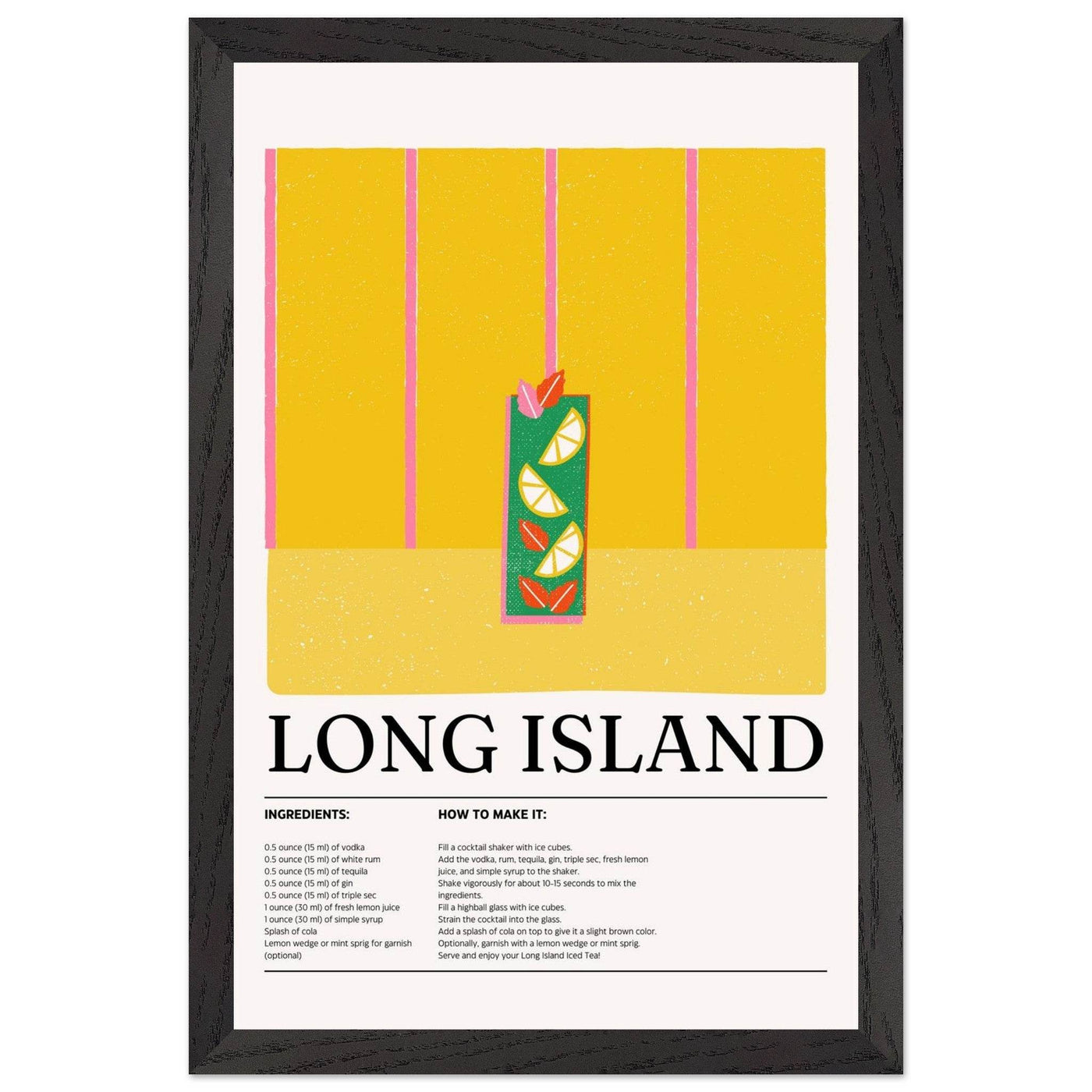 Long Island Iced Tea Recipe Party Drink - Vibrantwalls