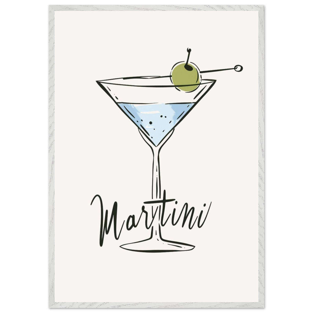 Martini Cocktail Recipe Classic Wall Art - Vibrantwalls