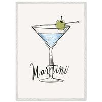 Martini Cocktail Recipe Classic Wall Art - Vibrantwalls