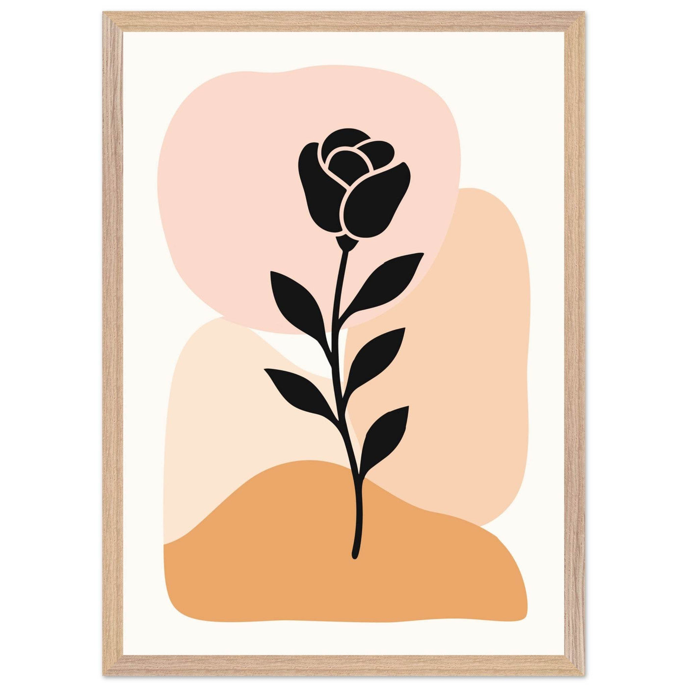 Abstract Floral Silhouette - Vibrantwalls