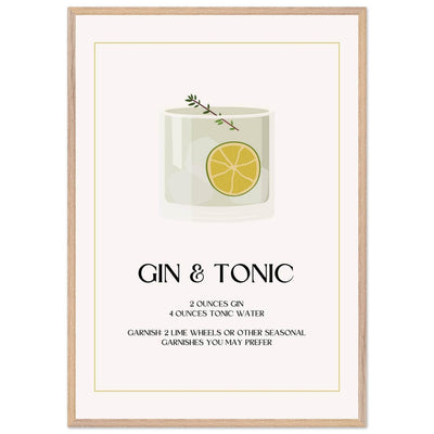 Chic Gin & Tonic Recipe - Vibrantwalls