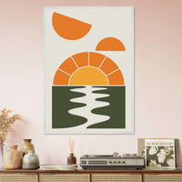 Abstract Sunset Oasis - Vibrantwalls