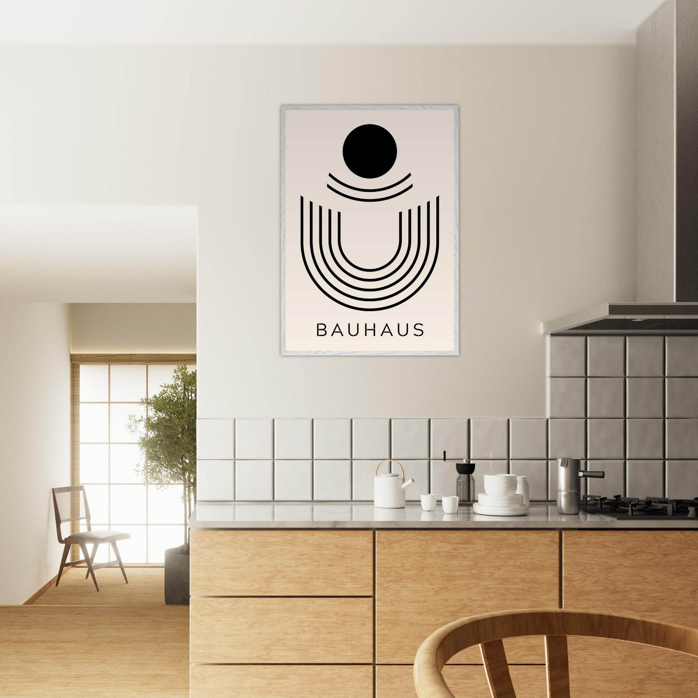 Bauhaus Black & Beige Abstract - Vibrantwalls