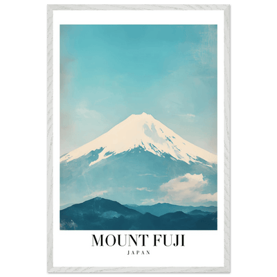 Mount Fuji Japan Framed Poster – Serene Vintage Travel Wall Art with Wooden Frame - Vibrantwalls