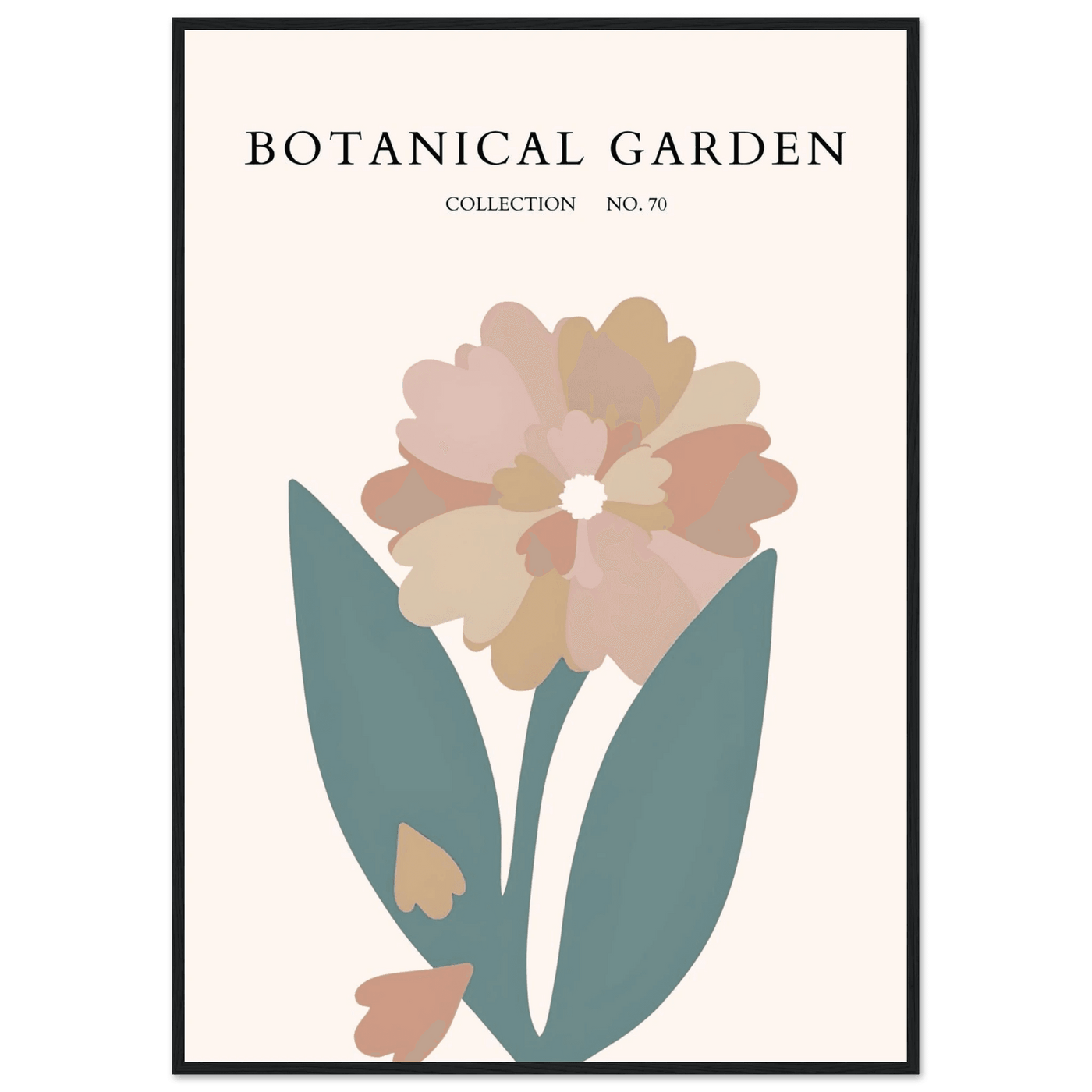 Botanical Garden Framed Poster – Gentle Floral Art Print | Soft Palette Home Decor | Ready-to-Hang - Vibrantwalls