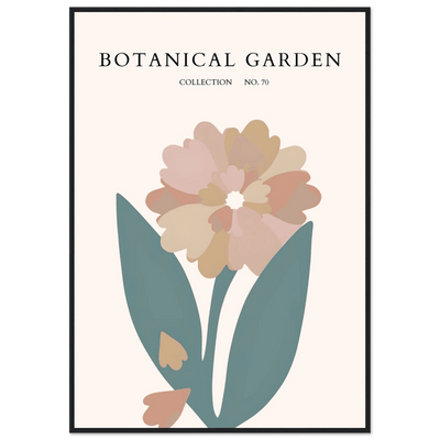 Botanical Garden Framed Poster – Gentle Floral Art Print | Soft Palette Home Decor | Ready-to-Hang - Vibrantwalls
