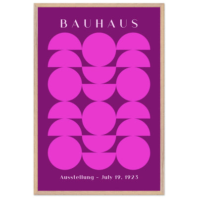 Bauhaus Pink & Purple Abstract - Vibrantwalls