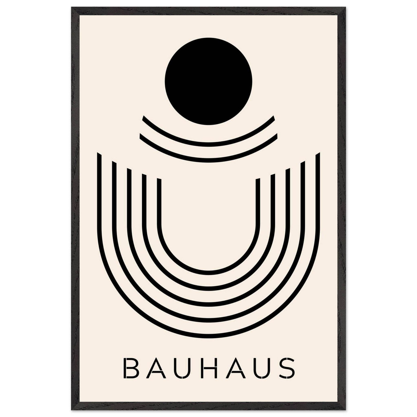 Bauhaus Black & Beige Abstract - Vibrantwalls