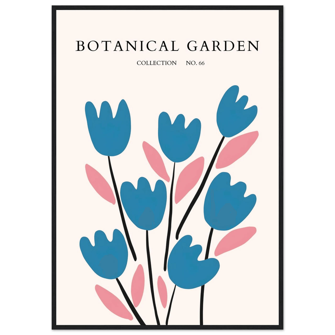 Abstract Botanical Garden Framed Poster – Modern Floral Art Print | Ready-to-Hang in Various Sizes & Frames - Vibrantwalls