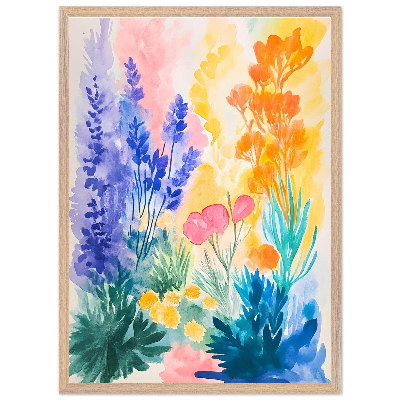 Abstract Floral Garden Matisse - Vibrantwalls