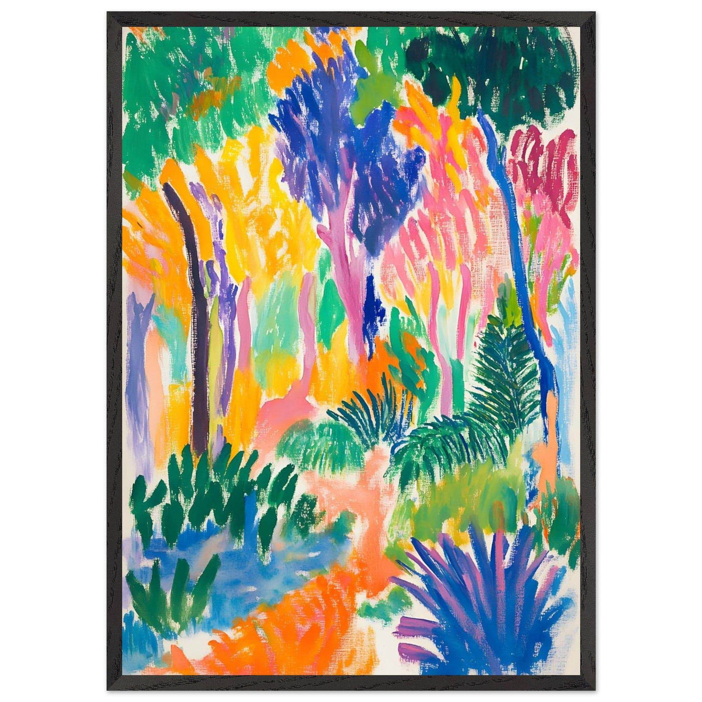 Abstract Foliage Art - Modern Wall Decor for Your Home - Vibrantwalls