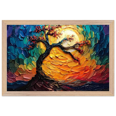 Impasto Tree of Life Poster - Vibrantwalls