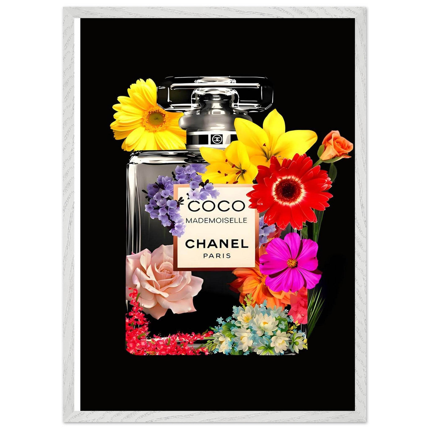 Vibrant Coco Mademoiselle Floral Art Print - Premium Framed Wall Decor in Your Choice of Size & Finish - Vibrantwalls