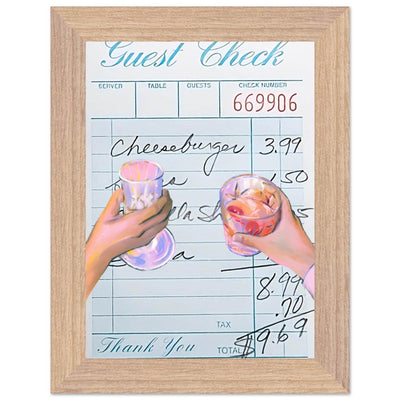 Retro Bar Tab Art - Vibrantwalls