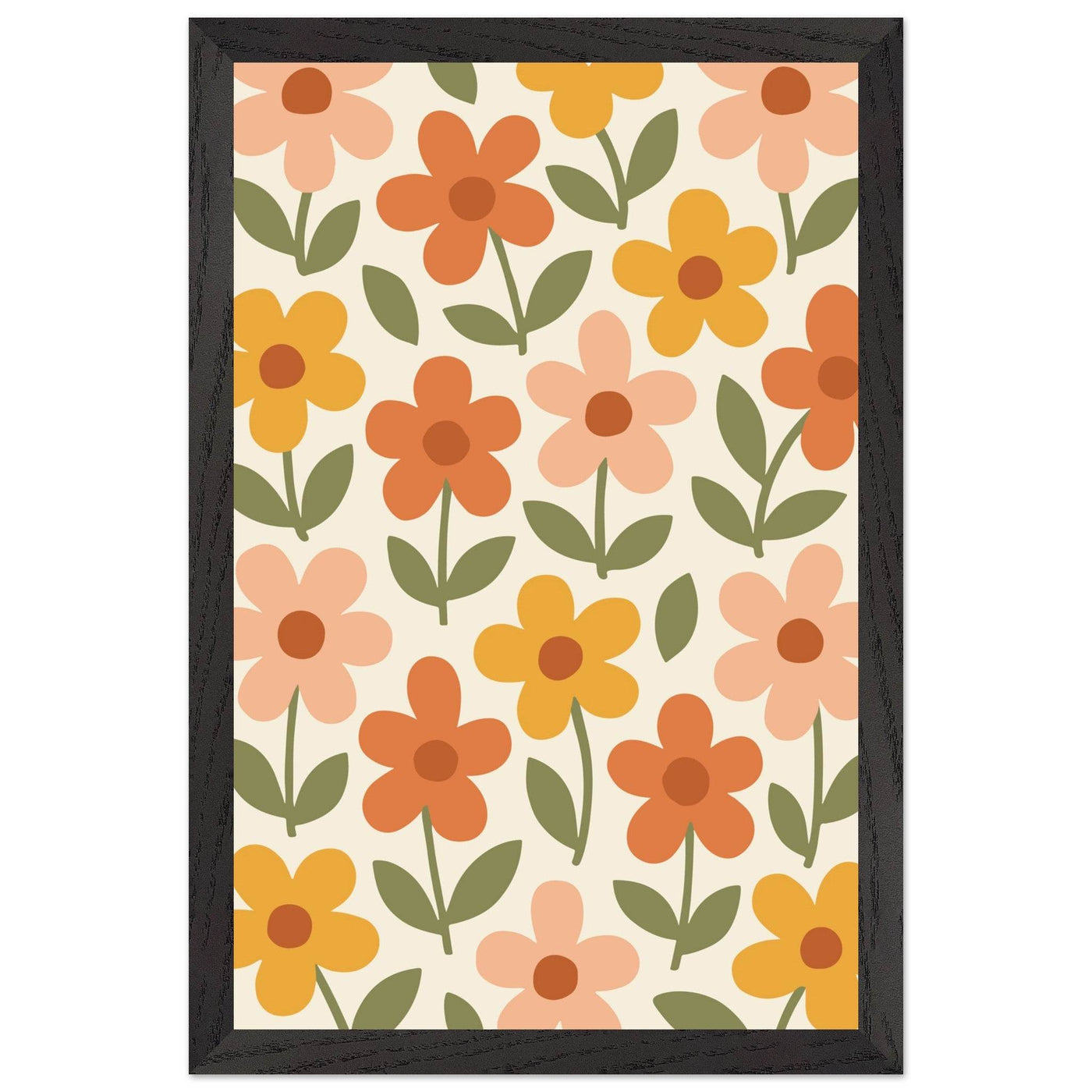 Retro Floral Dream - Vibrantwalls