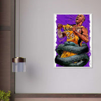 Kobe Bryant 'Black Mamba' Pop Art Poster – Eco-Friendly, Framed & Ready to Hang - Vibrantwalls