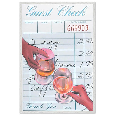 Retro Bar Tab Drink - Vibrantwalls