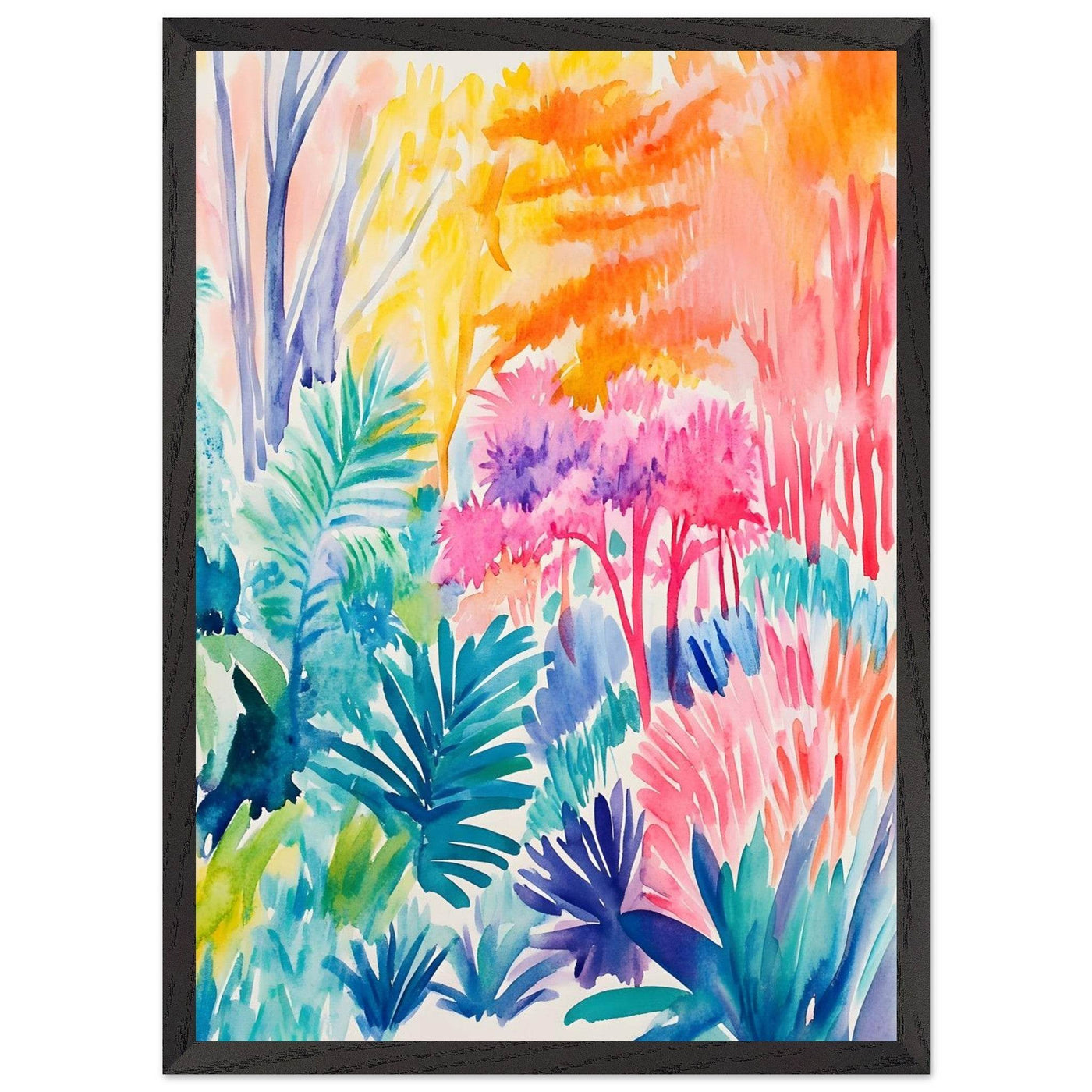 Vibrant Abstract Botanical Matisse Style - Vibrantwalls