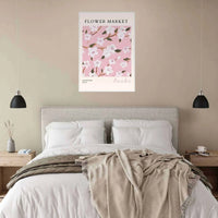 Sakura Pink Bloom Wall Art - Vibrantwalls