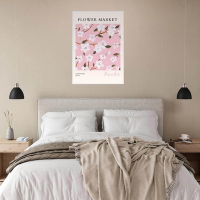 Sakura Pink Bloom Framed Poster – Delicate Floral Art Print | Ready-to-Hang in Your Choice of Frame - Vibrantwalls