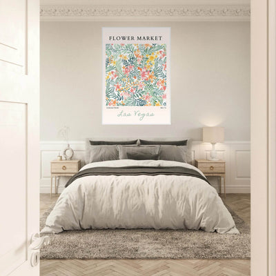 Flower Market Collection Framed Poster – Las Vegas Botanical Bliss Print | Ready-to-Hang Floral Art - Vibrantwalls