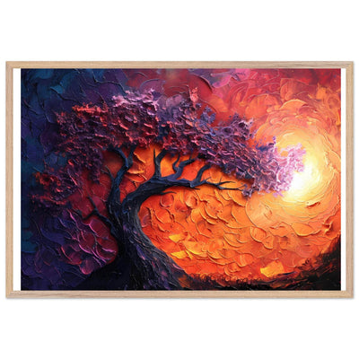Sunset Hues Vibrant Tree of Life - Vibrantwalls