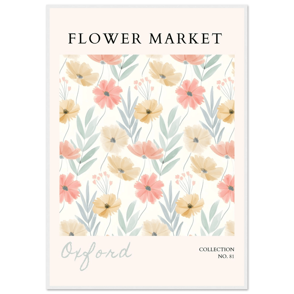 Oxford Flower Market Wall Art - Vibrantwalls
