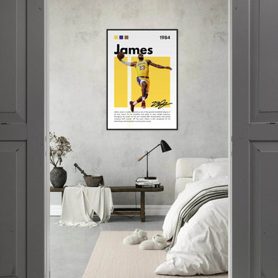 LeBron James King James Lakers Art Print - Vibrantwalls