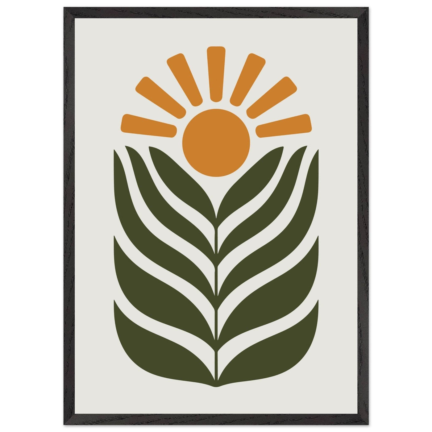 Desert Sun & Plant - Vibrantwalls