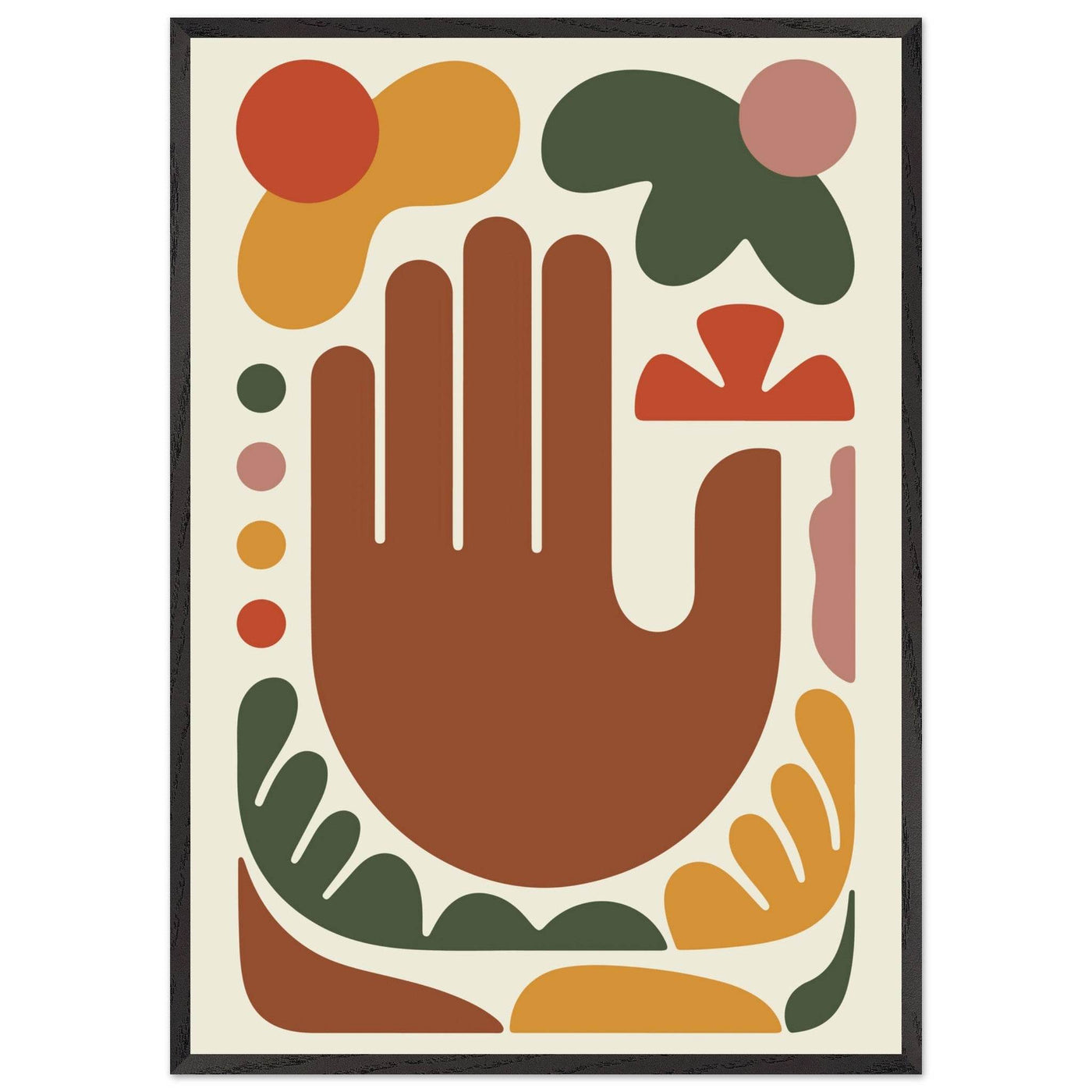 Abstract Desert Hues Hand - Vibrantwalls