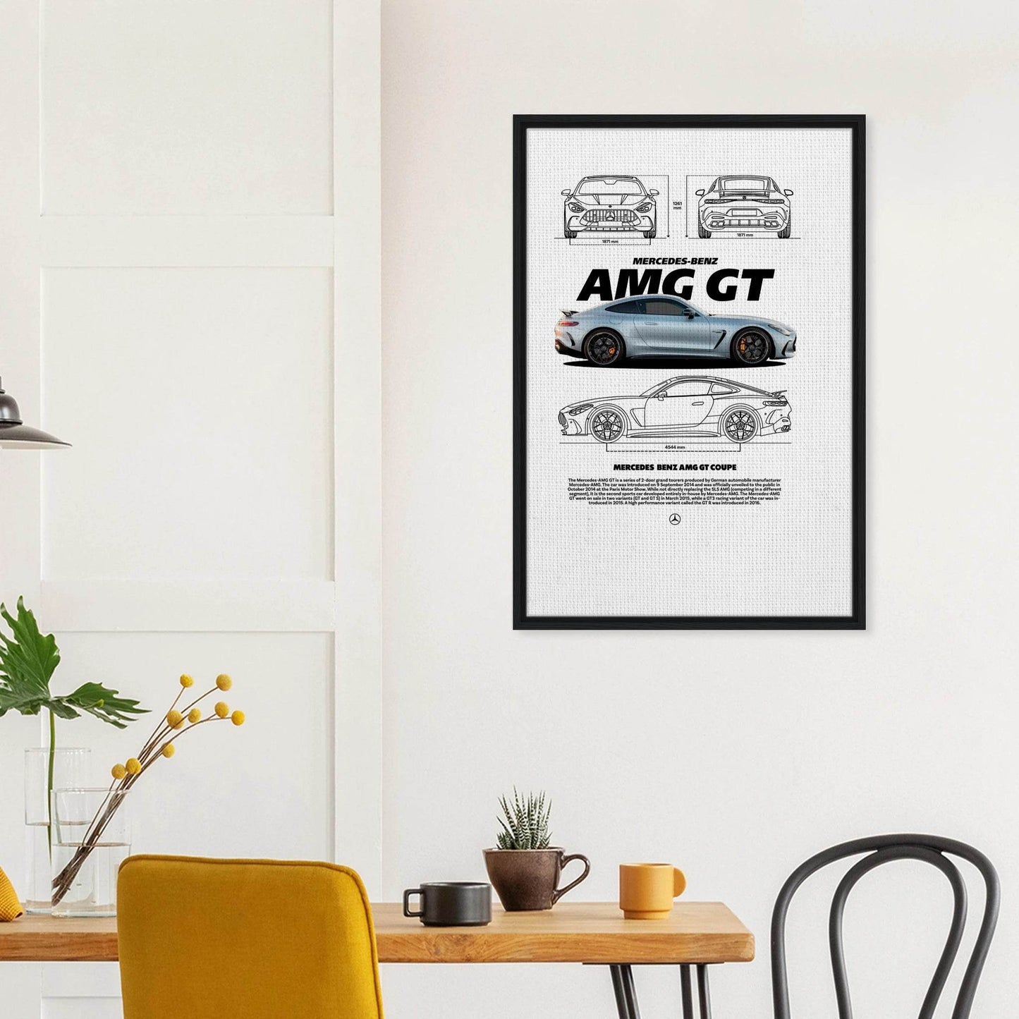 AMG GT Grand Tourer Canvas Print – Legendary Framed Art Decor - Vibrantwalls
