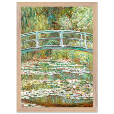 Bridge Over a Pond Art Print - Water Lilies Decorative Artwork for Your Space - Vibrantwalls