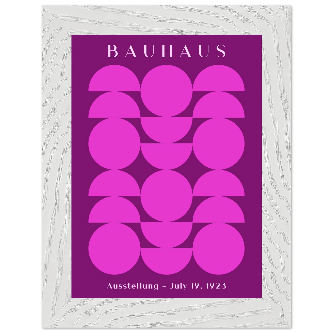 Bauhaus Pink & Purple Abstract - Vibrantwalls