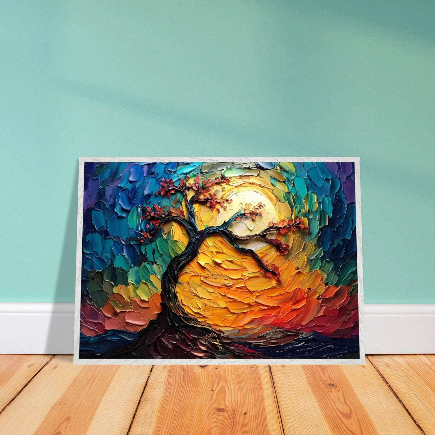Impasto Tree of Life Poster - Vibrantwalls