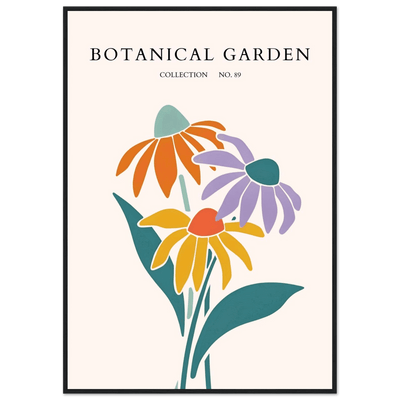 Botanical Garden Collection Framed Poster – Abstract Floral Art Print | Vibrant Colors, Ready-to-Hang - Vibrantwalls