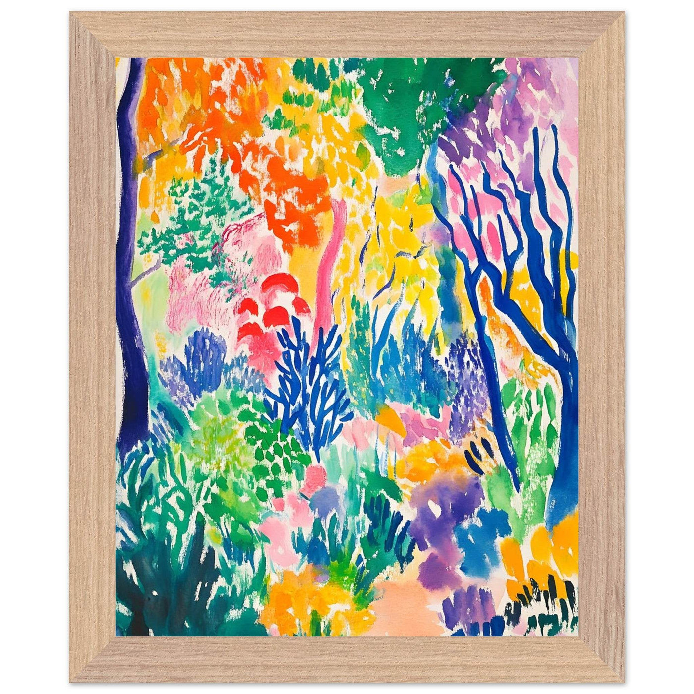 Vibrant Matisse Abstract Garden Joy - Vibrantwalls