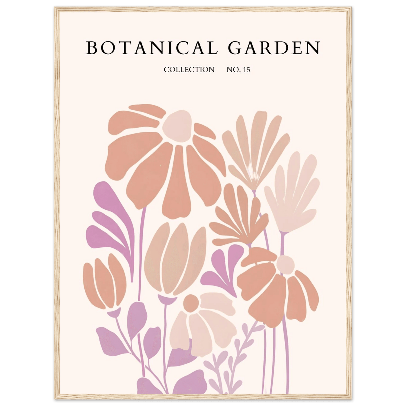 Botanical Garden Collection Framed Posters – Soft Floral Abstract Art Prints | Ready-to-Hang - Vibrantwalls