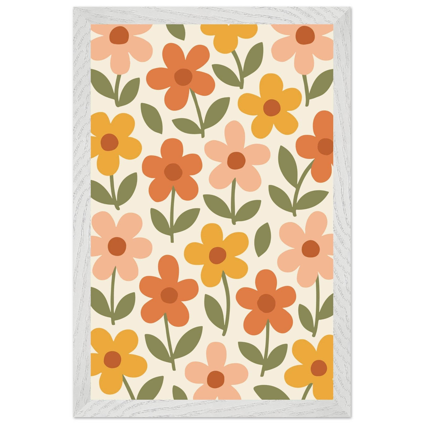 Retro Floral Dream - Vibrantwalls