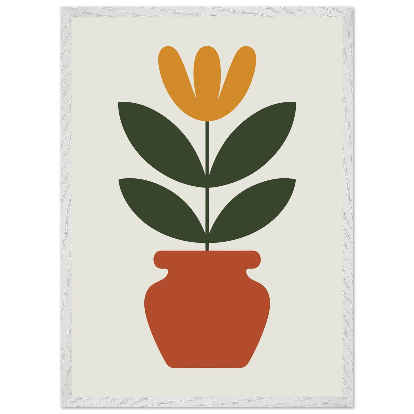 Abstract Potted Floral Art - Vibrantwalls