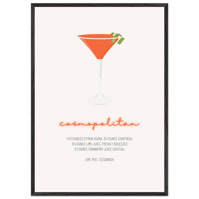 Cosmopolitan Cocktail Recipe Pink Vodka Cranberry Drink - Refreshing Cocktail Delight - Vibrantwalls