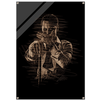 Connor McGregor Wall Art – Scribble Art Acrylic Print for Modern Dynamic Home Decor - Vibrantwalls