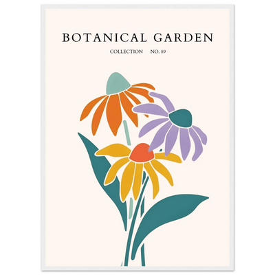 Botanical Garden Collection Framed Poster – Abstract Floral Art Print | Vibrant Colors, Ready-to-Hang - Vibrantwalls