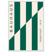 Bauhaus Emerald Green Cream Wall Art - Vibrantwalls