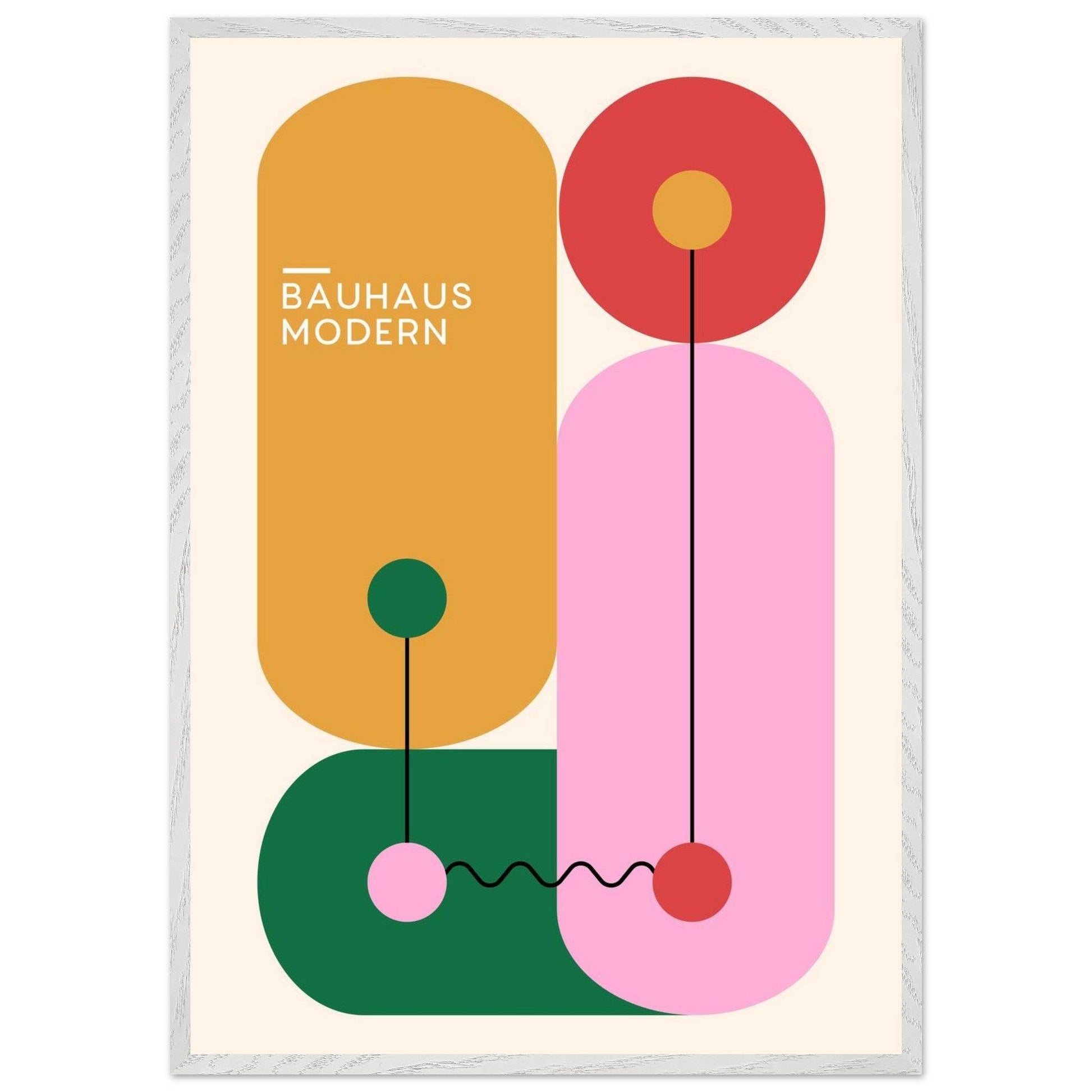 Bauhaus Colorful Geometric Movement Style Design Poster Wall Art - Vibrantwalls