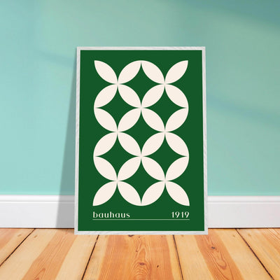 Bauhaus 1919 Green & Beige - Vibrantwalls