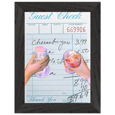 Retro Bar Tab Art - Vibrantwalls