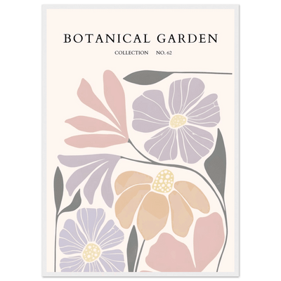 Botanical Garden Framed Posters – Soft Hues & Abstract Floral Prints | Ready-to-Hang Wall Art - Vibrantwalls